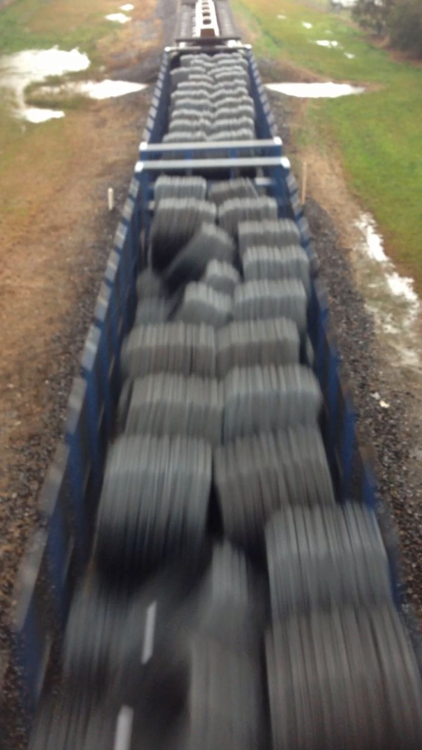Figure 6: Rod-in-coil product on another train